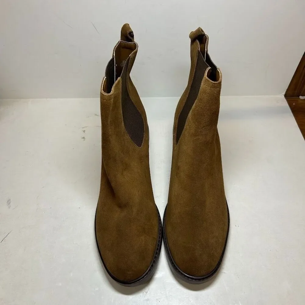 Marc Fisher Womens 11 M Brown Modesty Pull On Chelsea Booties DISPLAY RH4